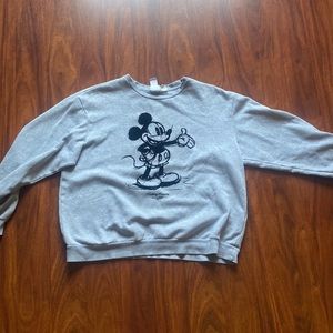 Mikey mouse felted crew neck